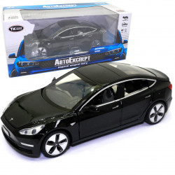 Машинка металева Tesla «AutoExpert» Тесла чорний світло звук 15*5*7 см (12803W)