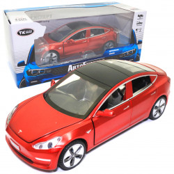 Машинка металева Tesla «AutoExpert» Тесла червоний світло звук 15*5*7 см (12803W)