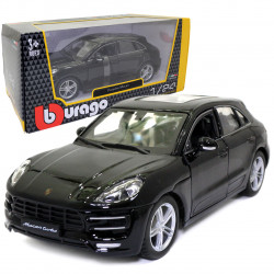 Машинка металева Porsche Macan "Bburago" Порше чорний 8*19*6 см (18-21077)