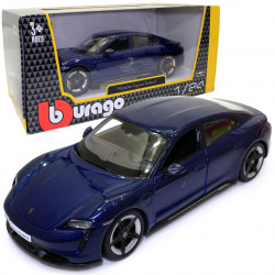 Машинка металева Porsche Taycan Turbo S "Bburago" Порше синій 8*19*5 см (18-21098)