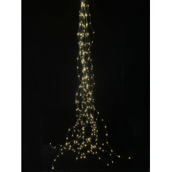 Гірлянда світлодіодна Novogod'ko на мідн.дроті "Кінський хвіст", 480 LED, тепл.біл., 3м,8