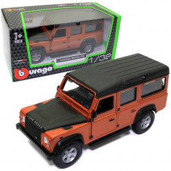 Машинка металева Land Rover Defender 110 "Bburago" Джип Ленд Ровер коричневий 13*6*5 см (18-43028)