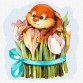 Картина за номерами Ідейка "Тюльпанове щастя" 25x25 см (КНО4221)