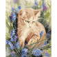 Картина за номерами Ідейка "Кошеня в квітах" 40x50 см (КНО4253)