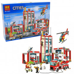 Конструктор Bela «Cities» - Пожарная часть 958 деталей (10831)