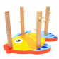 Розвиваюча іграшка Fun Game дерев'яна пірамідка «Рибка» конструктор сортер 18*10*15 см (61639)