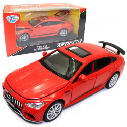 Іграшкова машинка металева Mercedes-Benz AMG «АвтоСвіт» Мерседес червоний звук світло 15*6*5 см (AS-2886)