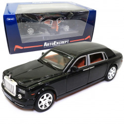Машинка ігрова Rolls-Royce «АвтоЕксперт» Роллс-Ройс метал чорне світло звук 20*6*7 см (EL-2566