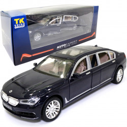 Машинка ігрова BMW Limousine "АвтоЕксперт" БМВ Лімузин метал синій світло звук 20*6*7 см (EL-7845)