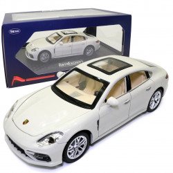 Машинка ігрова Porsche Panamera «АвтоЕксперт» Порше Панамера метал білий світло звук 20*6*8 см (GT-3136)