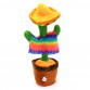 Мягкая интерактивная игрушка-повторюшка танцующий Кактус Мексиканец и поющий зеленый 34 см (0613-27)