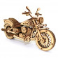 Дерев'яний 3D конструктор Мотоцикл DragStar UnityWood 129 деталей 15,5*8,5*6 см (UW-012)