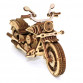 Деревянный 3D конструктор Мотоцикл DragStar UnityWood 129 деталей 15,5*8,5*6 см (UW-012)
