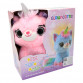 Мягкая интерактивная игрушка котенок единорог «Glowcorns» свет звук розовый от 3 лет 28*16*30 см (2124-1)