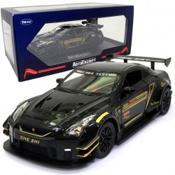 Іграшкова машинка металева Nissan GT-R «АвтоЕксперт» Ніссан ГТ-Р черный звук світло 20*6*9 см (GT-2247)