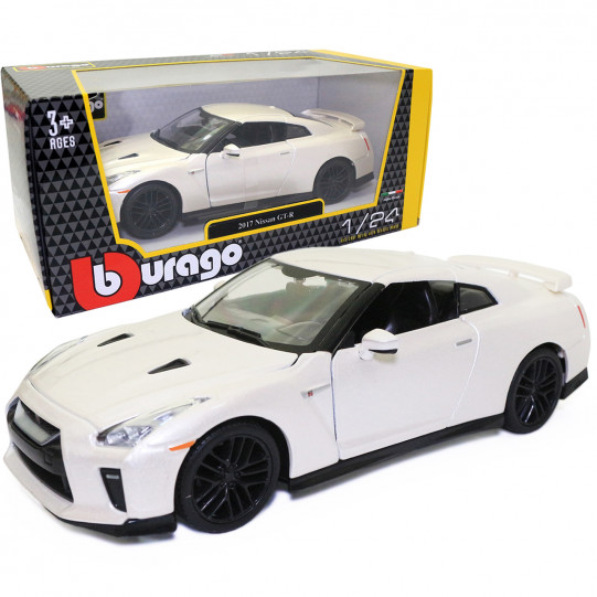 Машинка металева Nissan Gt-R «Bburago» Ніссан білий 8*19*6 см (18-21082)