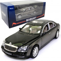 Машинка игровая Maybach 62S «АвтоЕксперт» Премиум Майбах металл черный с серебром свет звук 20*6*7 см (EL-1905)