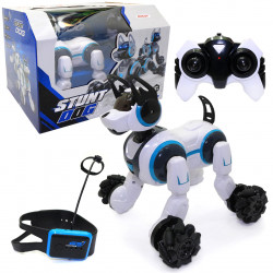 Інтерактивна іграшка Stunt собака-робот на радіоуправлінні білий 23*25*23 см (666-800a)