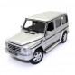  Іграшкова машинка Mercedes - Benz Gelandewagen Welly Nex Мерседес-бенц Гелендваген сріблястий 18 см (24012w)