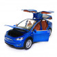 Іграшкова металева машинка Tesla Model 5 «Автопром» Тесла світло звук синій 21*7*8 см (7574B)
