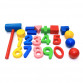 Розвиваюча дерев'яна іграшка розбірний будиночок сортер Арифметика Fun Game фігури цифри 16*20*15 см (76400)