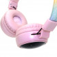 Беспроводные наушники с ушками и рогом Unicorn KD80 Единорог с подсветкой 17*21*7 см (pink)