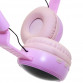 Беспроводные наушники с ушками и рогом Unicorn KD80 Единорог с подсветкой 17*21*7 см (purple)