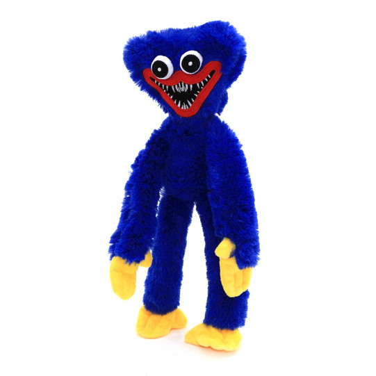 М'яка іграшка Хаґґі Вагґі «Poppy Playtime» Huggy Wuggy синій 40*15*6 см (250122)