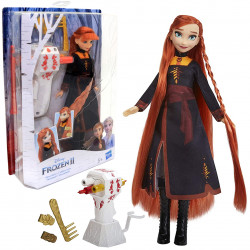 Кукла Анна Холодное сердце 2 Hasbro Frozen Anna с аксессуарами для волос (E6950 E7003)