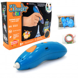  3D-ручка 3Doodler Start для дитячої творчості базовий набір, 8 стрижнів (9901Q)