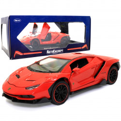 Іграшкова машинка металева Lamborghini 770-4 «АвтоЕксперт», Ламборджіні 770-4, світло, звук, 20*8*5 см червоний (GT-2478)