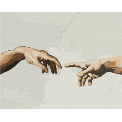 Картина по номерам Идейка «Создание Адама ©Микеланджело» 40x50 см (КНО4821)