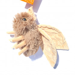 М'яка іграшка моль Моллі «Копіця» хутро штучне світло-коричнева 16*8*30 см (00289)