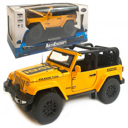 Машинка металева Jeep Джип  «AutoExpert» , жовтий, інерц., звук, світло, відкр. двері., 13*7*7 см (27003)