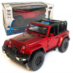 Машинка металева Jeep Джип  «AutoExpert» , червоний, інерц., звук, світло, відкр. двері., 13*7*7 см (27003)