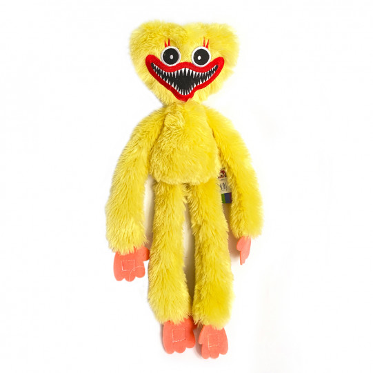 Мягкая игрушка Кисси Мисси «Poppy Playtime» Huggy Wuggy Kissy Missy Kinder Toys жёлтая 52*18*8 см (00517)