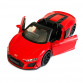 Іграшкова машинка металева Audi R8 Spyder (Ауді спайдер) «Автопром», червона, батар., світло, звук, відкр.двері, від 3 р., 14*6*4, (68418)