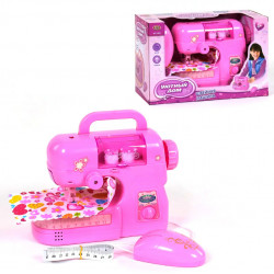 Детская швейная машинка игрушечная Уютный дом Play Smart свет защита рук 18*14*7 см (0926)