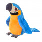 Мягкая интерактивная игрушка-повторюшка Попугай, сине-желтый, в кор. 18 см (CL1715)