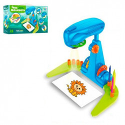 Проектор детский для рисования синий Limo Toy,  слайды, блокнот, фломастеры 39х24х9 см (AK-0002-AB)