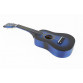 Іграшка дитяча гітара дерев'яна, струнна з медіатором, синя 58 см (M 1369)