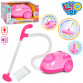 Пылесос игрушечный «Генеральная уборка» Limo Toy розовый шарики свет звук 19*11*14 см (1538)