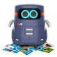 Розумний робот з сенсорним керуванням та навчальними картками, інтерактивний, фіолетовий, Kiddisvit, AT002-02-UKR