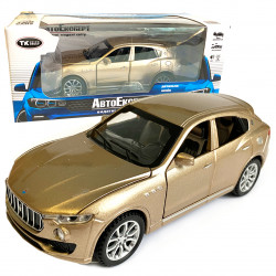 Іграшкова машинка металева Maserati Levante Мазераті Леванте бронза, звук, світло,  інерція, відкр. двері, капот, багажник, 14*6*5 см (41094W)
