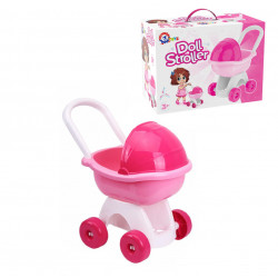 Детская коляска для куклы "Технок" розовая, 46х48х29 см (8256)