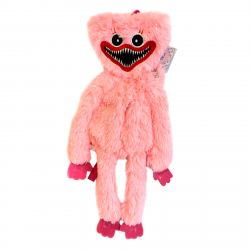 М'який рюкзак-іграшка Кіссі Міссі «Poppy Playtime» Huggy Wuggy Kissy Missy рожевий з ліпучками,  56*64*7см, 00192-30