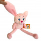 М'яка іграшка кото-зайчик з сюрпризом, Копиця, хутро штучне, рожевий, 47см (00514-01)