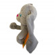 Мягкая игрушка кото-зайчик с сюрпризом  «Копиця» мех искусственный, серый,  47см (00514-01)
