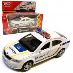 Машинка игровая «TechnoPark» Skoda Octavia Полиция, маталл 4*12*5см (OCTAVIA-Police(FOB)