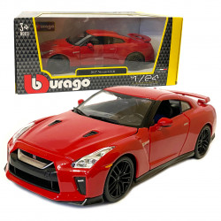 Машинка металлическая Nissan Gt-R «Bburago» Ниссан красный  8*19*6 см (18-21082)